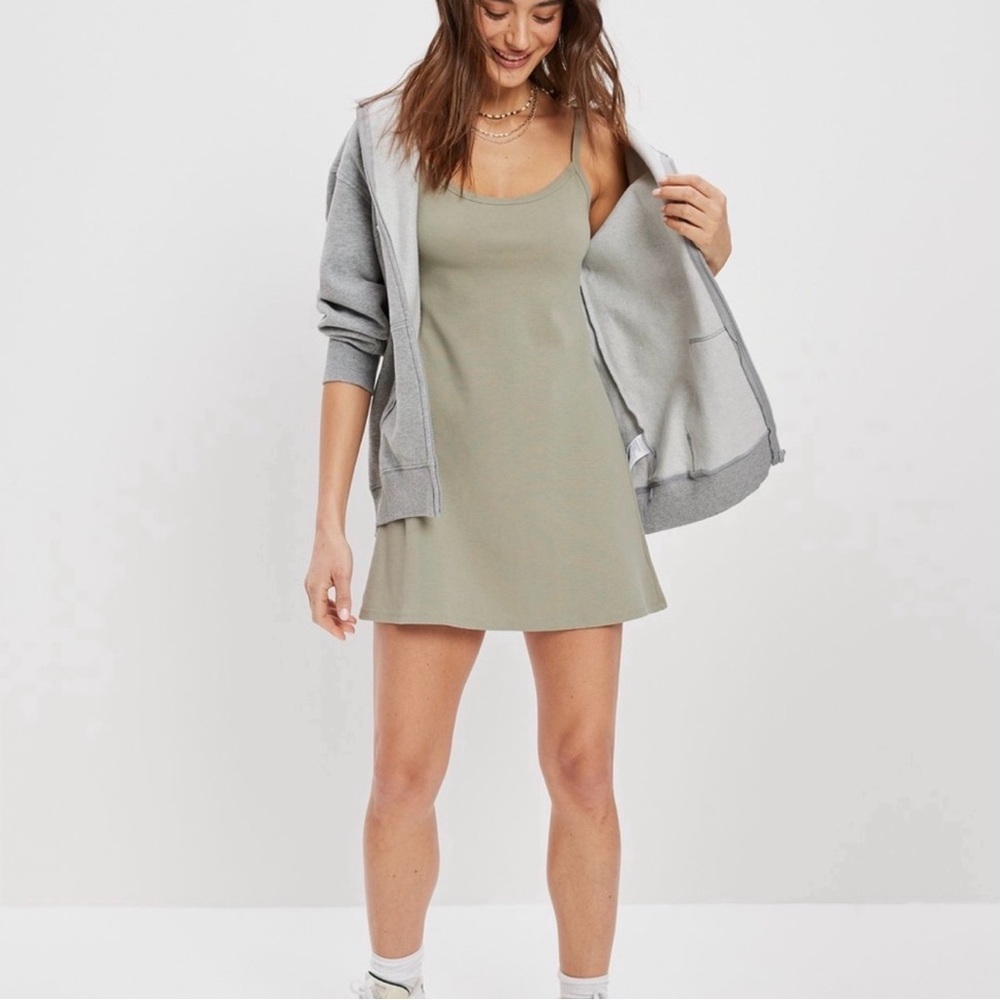American Eagle Outfitters Olive Green Dress